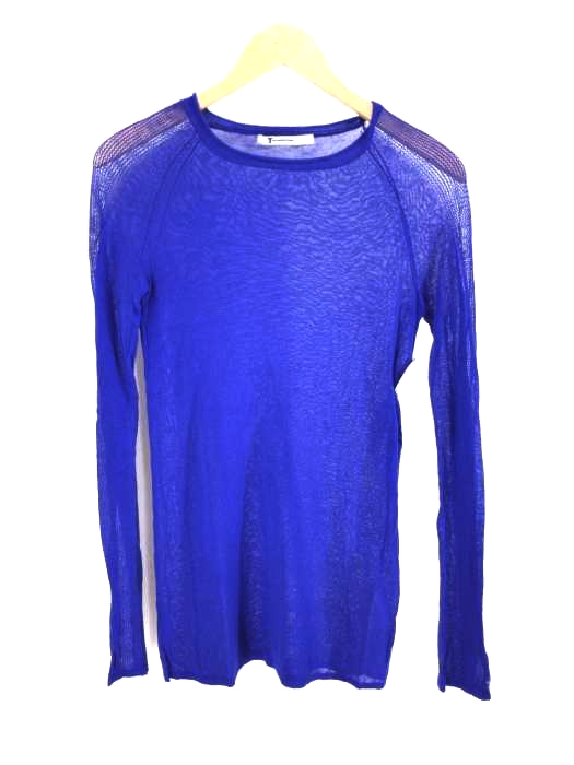 T by Alexander Wang（ティーバイアレキサンダーワン） レーヨンコットン メッシュスリーブカットソー レディース トップス
