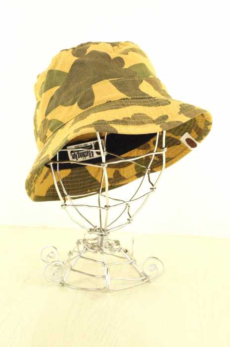 A BATHING APE (アベイシングエイプ) 迷彩柄バケットハット レディース 帽子