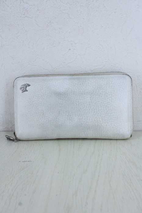LOVELESS（ラブレス） ホワイトレザージップロングウォレット メンズ ファッション雑貨