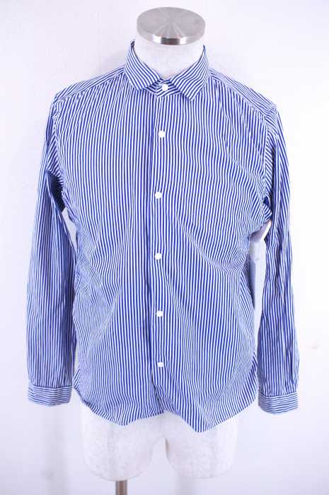 YAECA(ヤエカ) 11AW ストライプ柄スナップボタンシャツ メンズ トップス