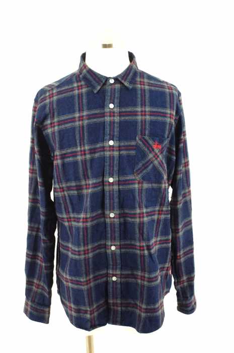STUSSY （ステューシー） チェック柄ボタンネルシャツ メンズ トップス