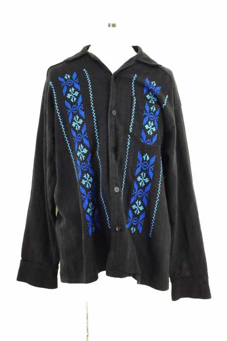USED （古着） 刺繍オープンカラーシャツ メンズ トップス