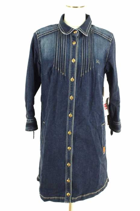 BURBERRY BLUE LABEL (バーバリーブルーレーベル) デニム地シャツワンピース レディース ワンピース