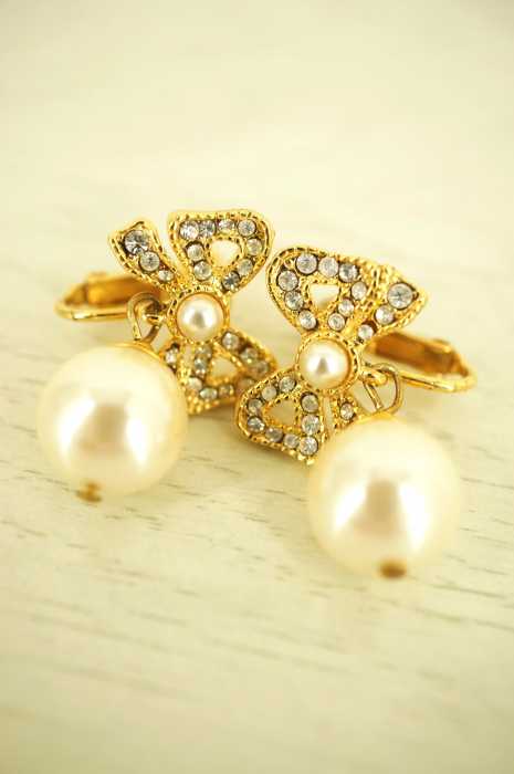 NINA RICCI (ニナリッチ) リボン装飾イヤリング レディース アクセサリー