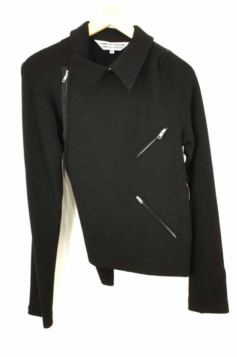 COMME des GARCONS COMME des GARCONS （コムデギャルソンコムデギャルソン） AD2014 変形ウールライダースジャケット レディース アウター