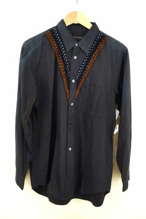 COMME des GARCONS HOMME PLUS （コムデギャルソンオムプリュス） 切替ニットデザインシャツ メンズ トップス