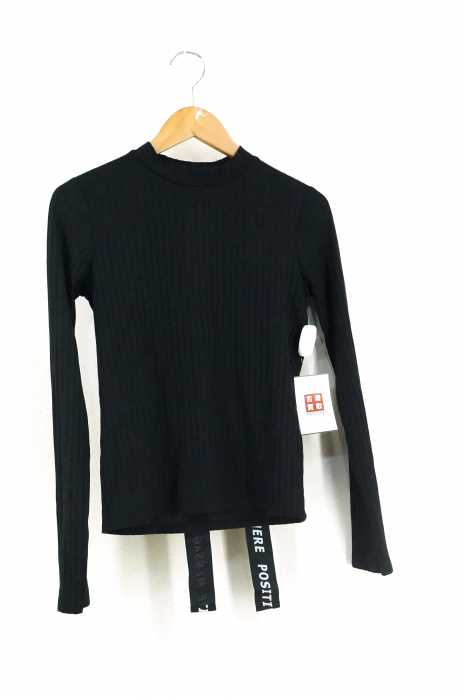 ZARA trafaluc(ザラトラファルック) バックテープデザインリブカットソー レディース トップス
