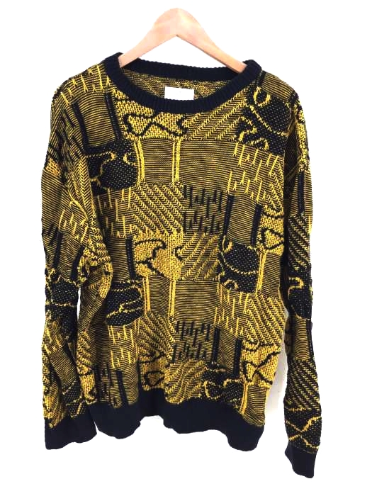 GR UNIFORMA（ジーアールユニフォーマ） 19SS Knit Patchwork Sweater メンズ トップス