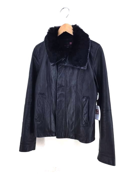 UNITED ARROWS PINK LABEL（ユナイテッドアローズピンクレーベル） ファー付　カウレザージップアップジャケット レディース アウター