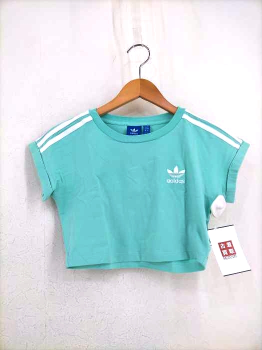 adidas Originals（アディダスオリジナルス） WMNS 3 STRIPES CROPPED TEE ショート丈Tシャツ レディース トップス