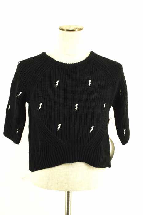 ZARA KNIT（ザラニット） 総柄刺繍 レディース トップス