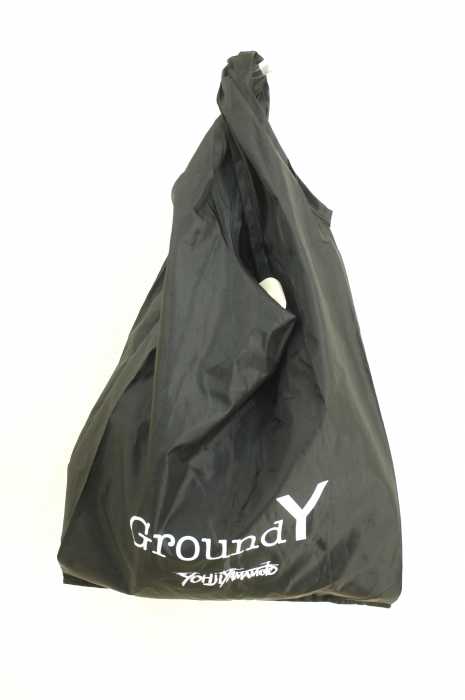 GROUND Y YOHJI YAMAMOTO (グラウンドワイヨウジヤマモト) ロゴナイロンレジバッグ メンズ バッグ
