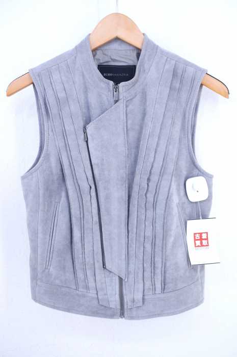 BCBGMAXAZRIA（ビーシービージーマックスアズリア） フェイクスエードジップアップベスト レディース トップス