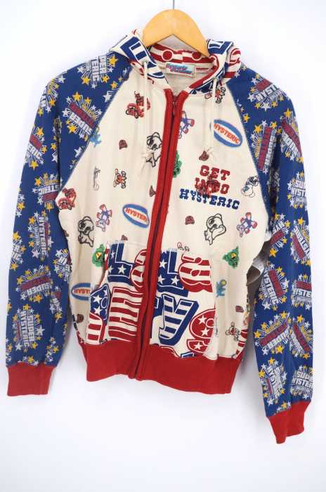 HYSTERIC GLAMOUR （ヒステリックグラマー） 総柄ジップアップパーカー レディース トップス