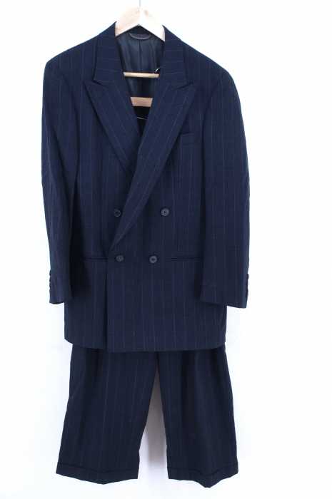Christian Dior MONSIEUR（クリスチャンディオールムッシュ） OLD チョークストライプダブルテーラードジャケット 2タックワイドスラックス メンズ セットアップ