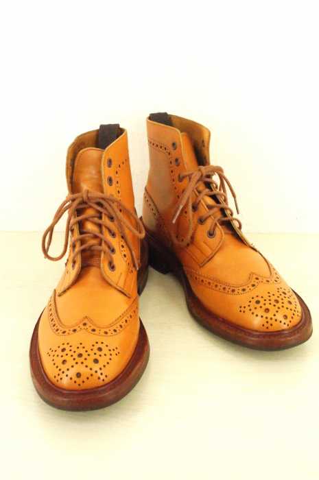Tricker's（トリッカーズ） ウィングチップ　カントリーブーツ メンズ シューズ