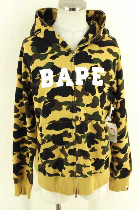 A BATHING APE （アベイシングエイプ） ファーストカモ ロゴジップアップアップパーカー メンズ トップス