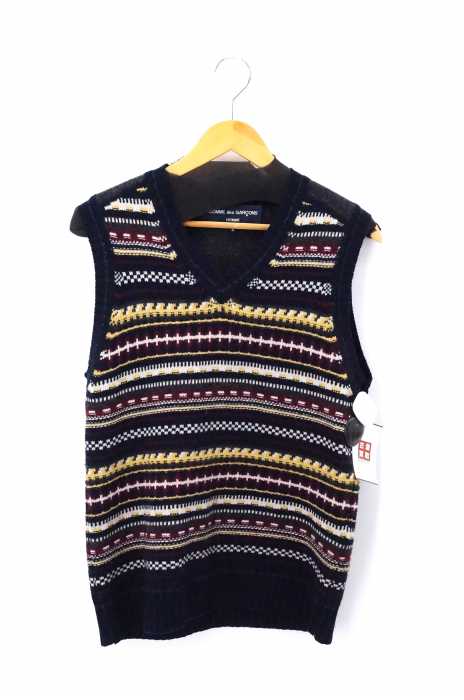 COMME des GARCONS HOMME （コムデギャルソンオム） AD2009 ノルディック柄ニットベスト メンズ トップス