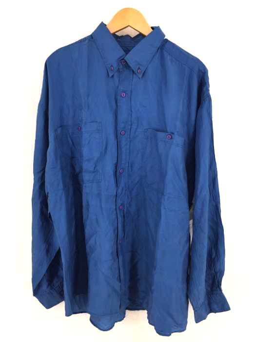 USED古着（ユーズドフルギ） Albanes シルク ボタンダウンシャツ メンズ トップス