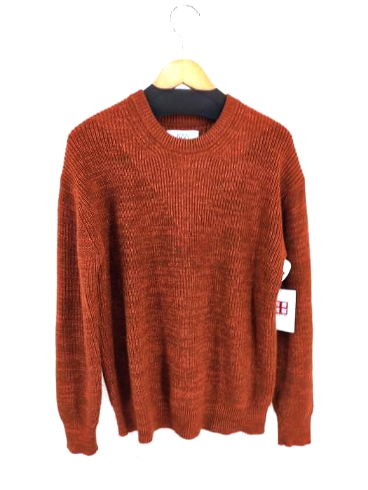 Adam et Rope(アダムエロペ) 畦クルーネックニットプルオーバー 山形ニット メンズ トップス