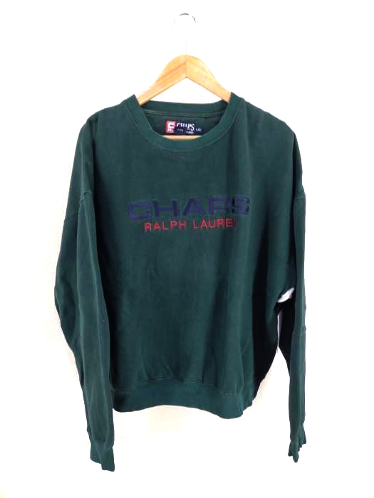 CHAPS RALPH LAUREN(チャップスラルフローレン) ロゴ刺繍クルーネックスウェット メンズ トップス