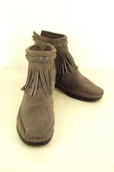 Minnetonka （ミネトンカ） フリンジモカシンブーツ レディース シューズ