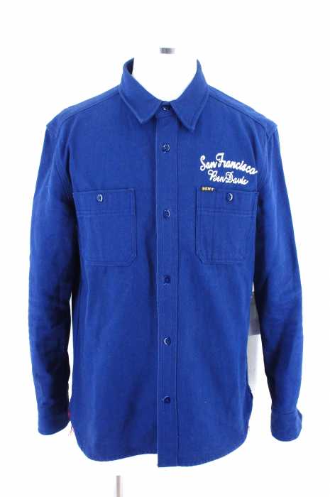 BEN DAVIS （ベンデイビス） DUCK DAVIS SHIRT EMBROIDERY 刺繍ボタンシャツ メンズ アウター