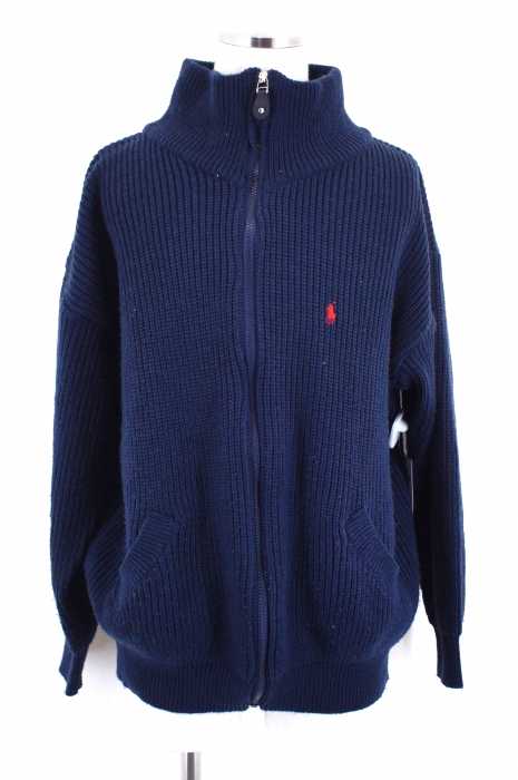 Polo by RALPH LAUREN (ポロバイラルフローレン) ミニポニー刺繍リブニットジップトップス メンズ トップス