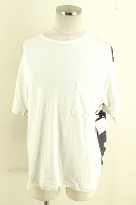 SOE （ソーイ） ブラッシュパターンプリントクルーネックTシャツ メンズ トップス