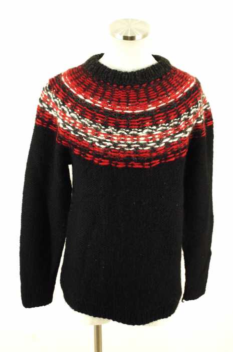SOE (ソーイ) 14AW Fisherman Nordic Pattern 厚手ウールセーター メンズ トップス