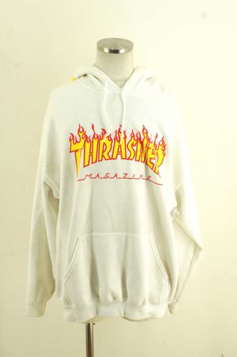 LABRAT × THRASHER （ラブラット×スラッシャー） Flameロゴ袖プリント メンズ トップス