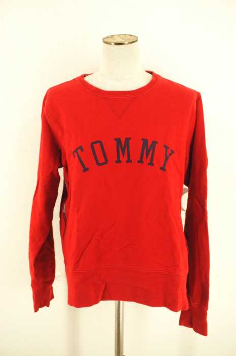 TOMMY HILFIGER (トミーヒルフィガー) サイドトリコラインロゴプリントスウェット レディース トップス