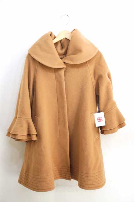 Sov.（ソブ） フリルウールコート カシミヤ混 レディース アウター
