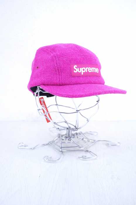 Supreme × HarrisTweed（シュプリームハリスツイード） FEATHERWEIGHT WOOL CAMP CAP メンズ 帽子
