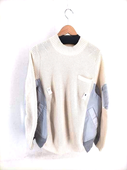 Sacai(サカイ) 18AW SWITCHED PULLOVER KNIT SWEATER メンズ トップス