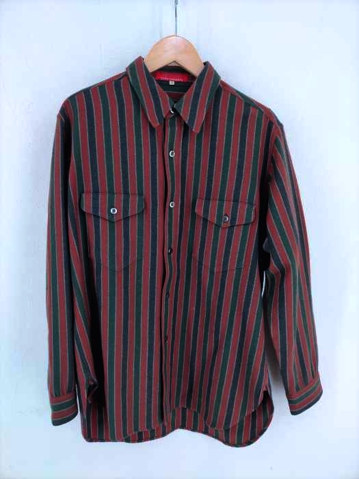 Ys for men（ワイズ フォー メン） 90S 赤タグ ストライプウールシャツ メンズ トップス