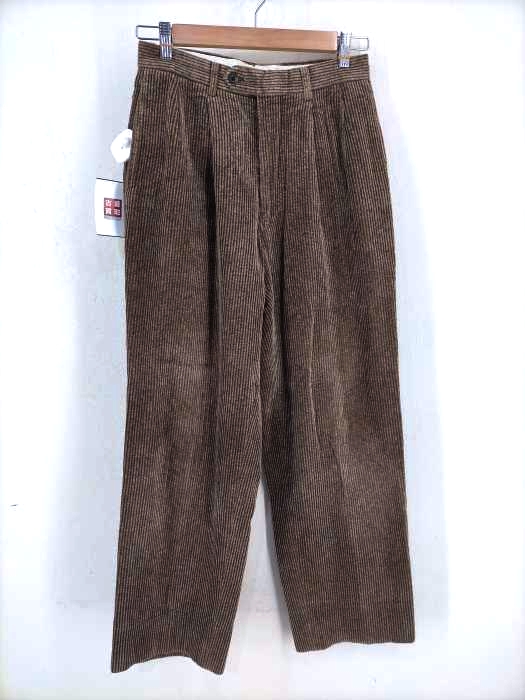 USED古着（ユーズドフルギ） 太畝コーデュロイ2タックワイドスラックス メンズ パンツ