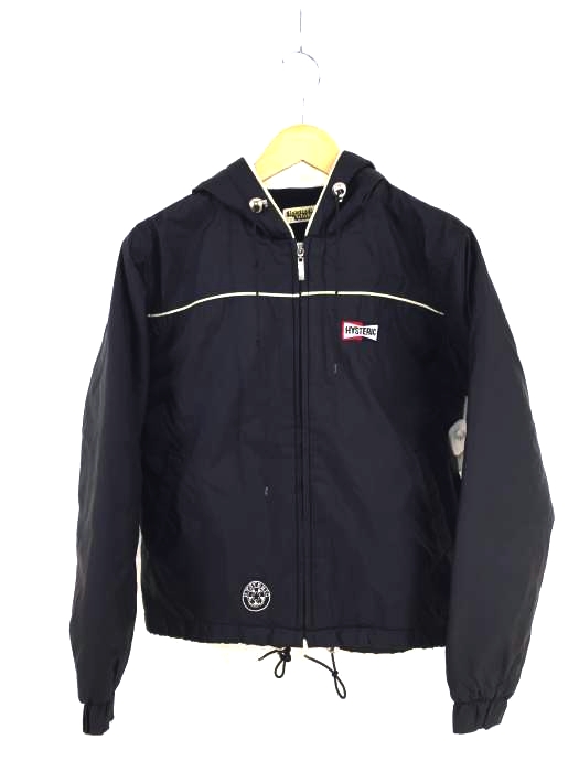HYSTERIC GLAMOUR（ヒステリックグラマー） 90s バックワッペン ジップアップナイロンジャケット レディース アウター
