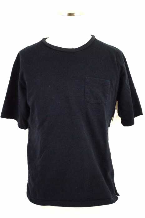 VALLIS by FACTOTUM コンパクト裏毛ルーズネックT ポケット付Tシャツ メンズ トップス