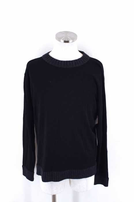 JOHN SMEDLEY（ジョンスメドレー） バイカラークルーネックウールニットセーター メンズ トップス