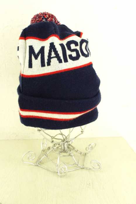 MAISON KITSUNE (メゾンキツネ) ブランドロゴニットキャップ メンズ 帽子