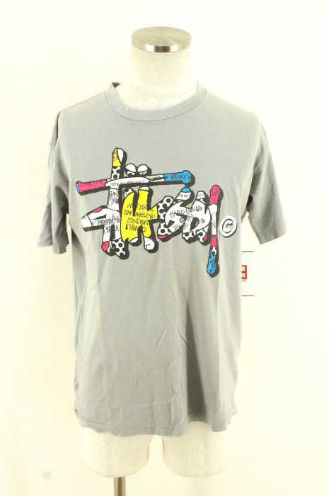STUSSY （ステューシー） ロゴプリントクルーネックTシャツ メンズ トップス