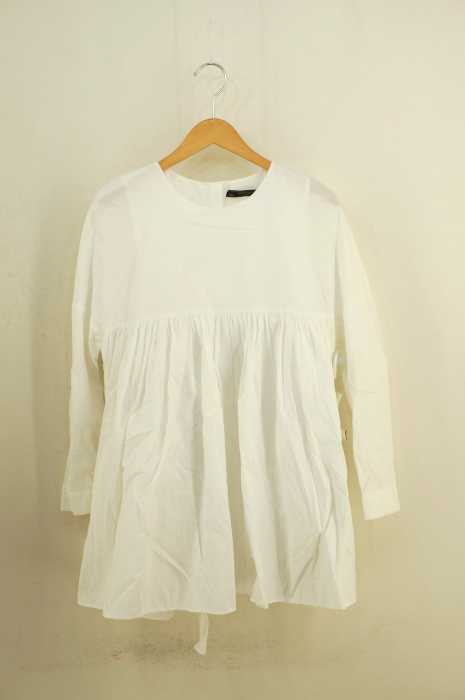 ZARA TRF （ザラティーアールエフ） タックワイドブラウス レディース トップス