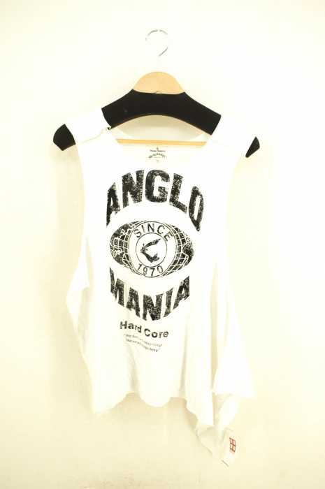Vivienne Westwood ANGLOMANIA(ヴィヴィアンウエストウッド アングロマニア) カットオフ加工ワイドシルエットタンクトップ レディース トップス