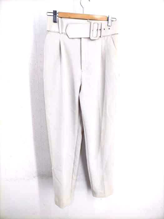 ZARA（ザラ） ベルト タックスラックス レディース パンツ