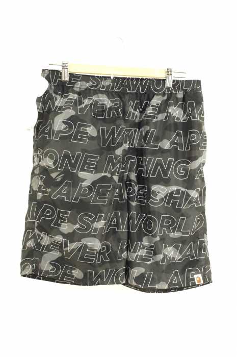 A BATHING APE (アベイシングエイプ) アルファベットロゴショートパンツ メンズ パンツ
