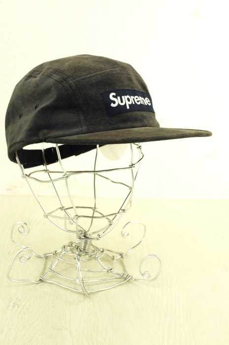 Supreme （シュプリーム） スエード調 ボックスロゴキャンプキャップ ジェットキャップ メンズ 帽子