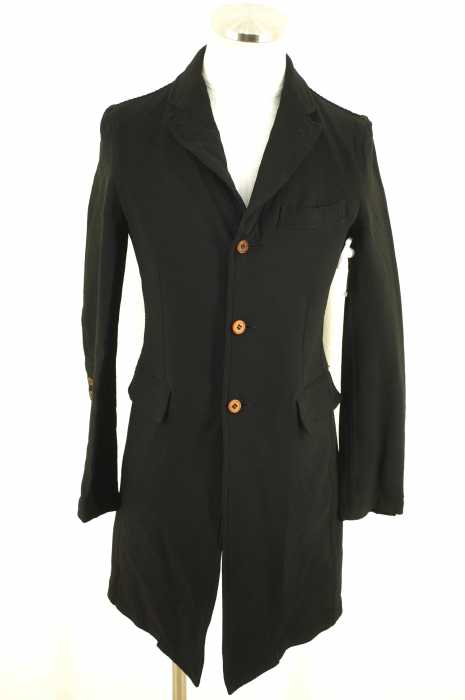 COMME des GARCONS HOMME PLUS （コムデギャルソンオムプリュス） 9連カフスボタンポリ縮チェスターコート メンズ アウター