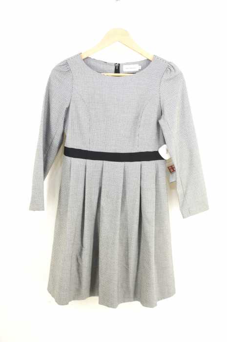 Bon Mercerie ボンメルスリー 千鳥格子柄切替フレアワンピース レディース ワンピース ブランド古着買取販売バズストア
