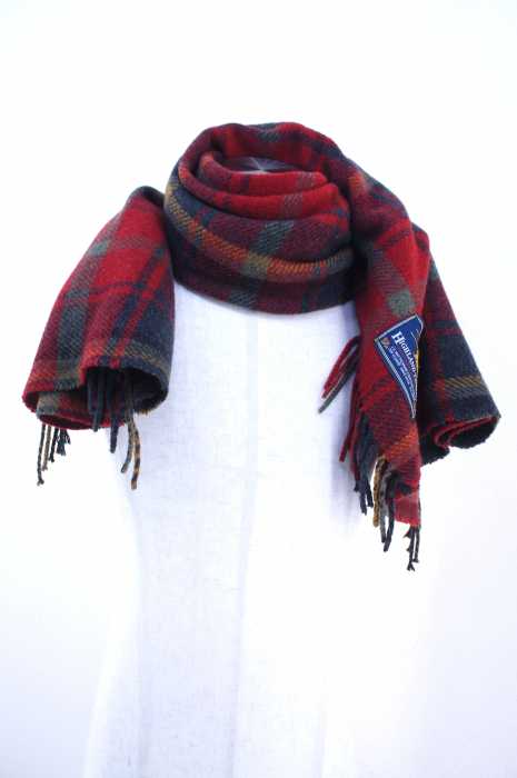 HIGHLAND TWEEDS（ハイランド ツイード） チェック柄大判ストール レディース ファッション雑貨